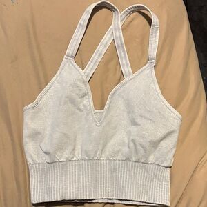 FP Movement by Free People Gray Strappy Sports Bra